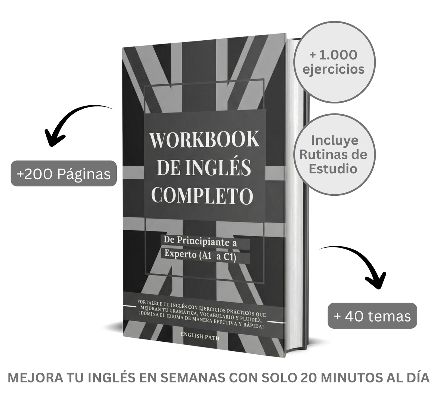 🎁 Workbook de Inglés Completo (A1-C1) (100% off)